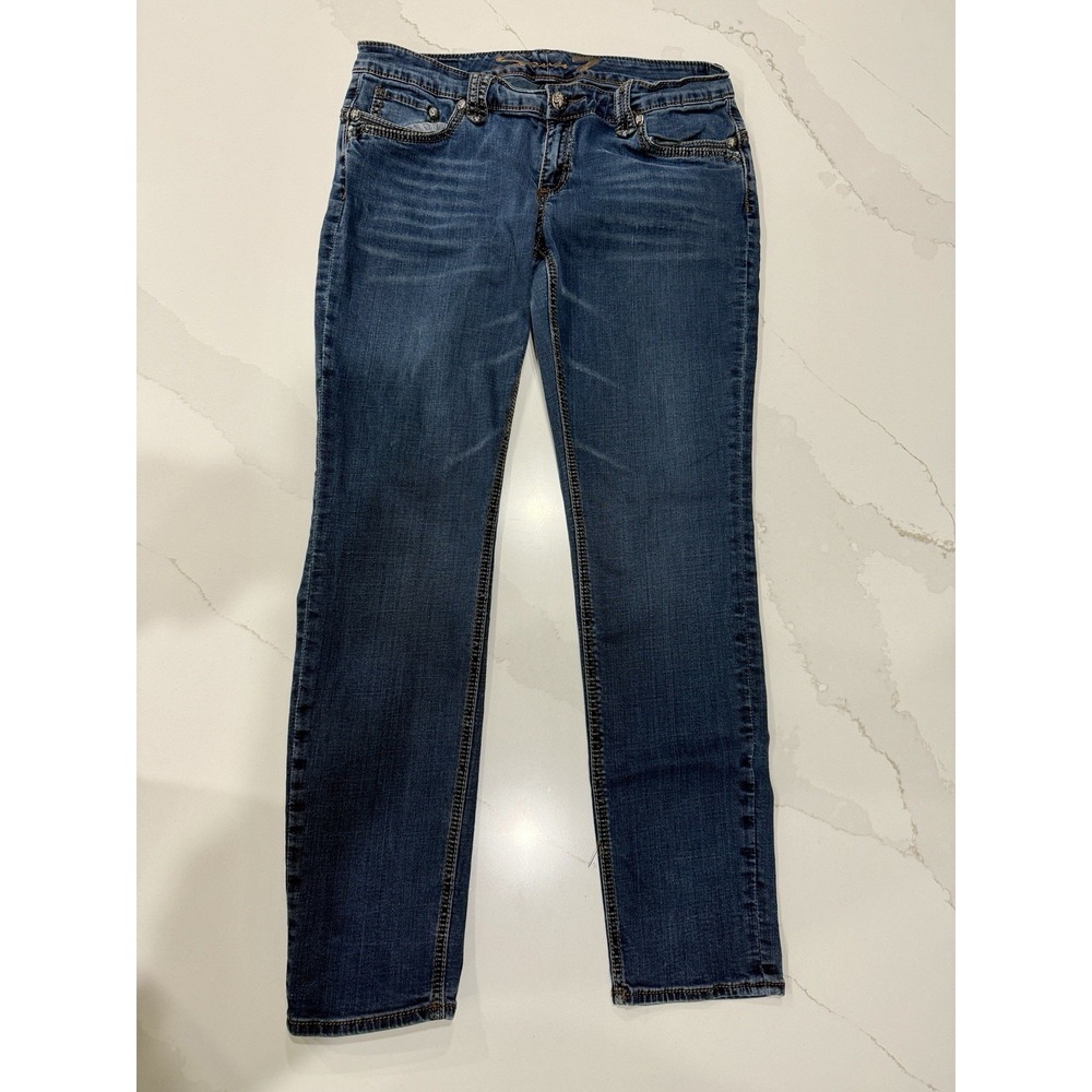 Seven 7‎ Jeans Womens 12 Skinny Stretch Dark Wash Classic City Y2K Casual